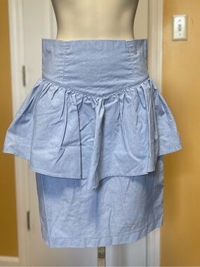 Deb Light Blue Tiered Pencil Skirt